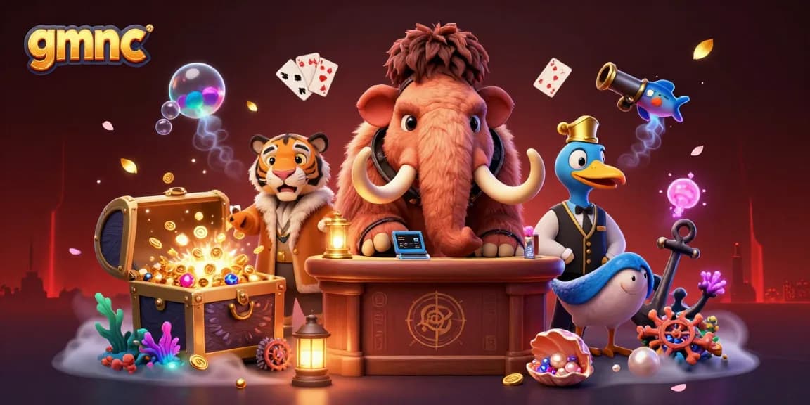 Catch GMNC's intriguing casino scene led by a woolly mammoth bouncer checking IDs.