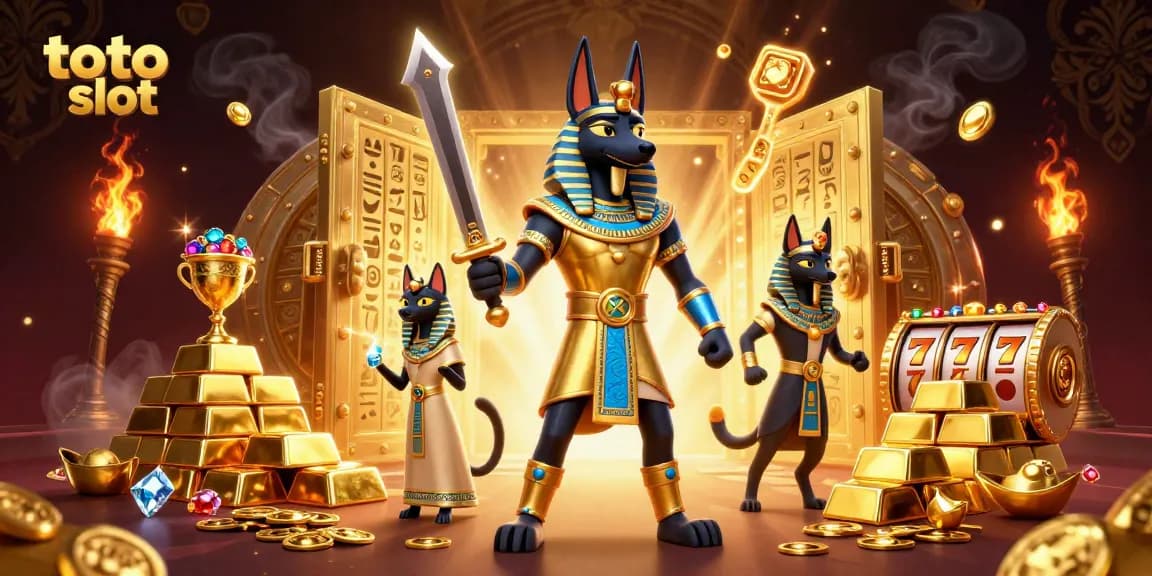 Engage with dynamic toto slot gaming combined with ancient Egyptian warrior elements in a rich casino atmosphere.