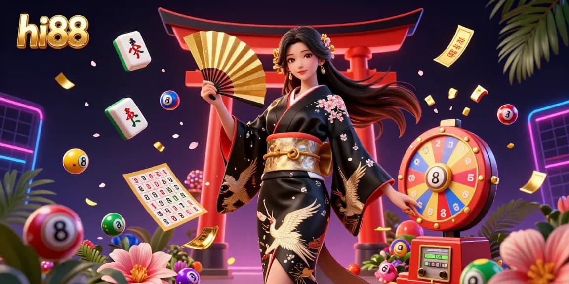 Experience hi88's vibrant casino action with a stunning Asian inspiration in a dynamic gambling scene.