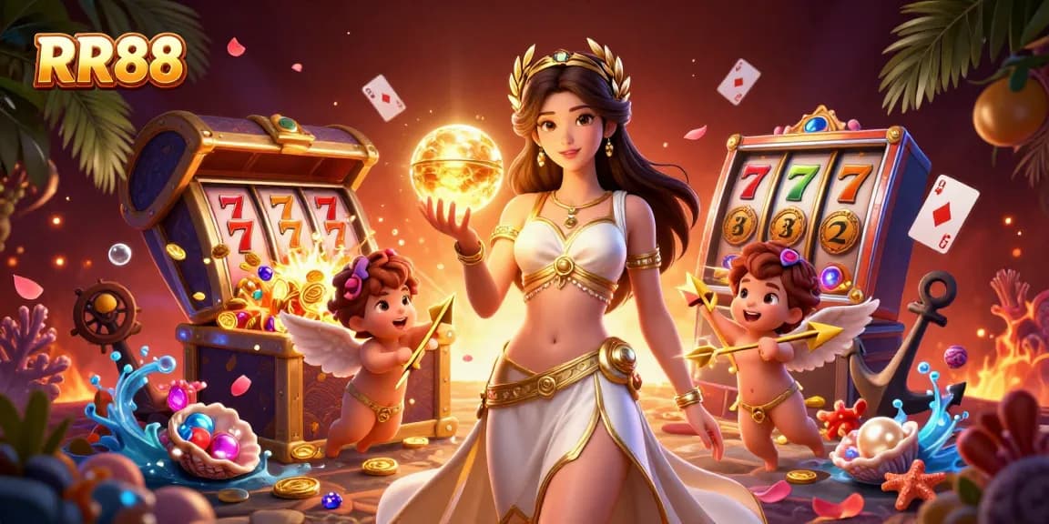 Experience the thrill of winning at RR88, with stunning casino visuals and dynamic gaming elements.