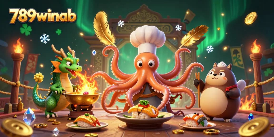Catch the excitement at 789winab with a vivid 3D illustration of vibrant gambling scenarios.