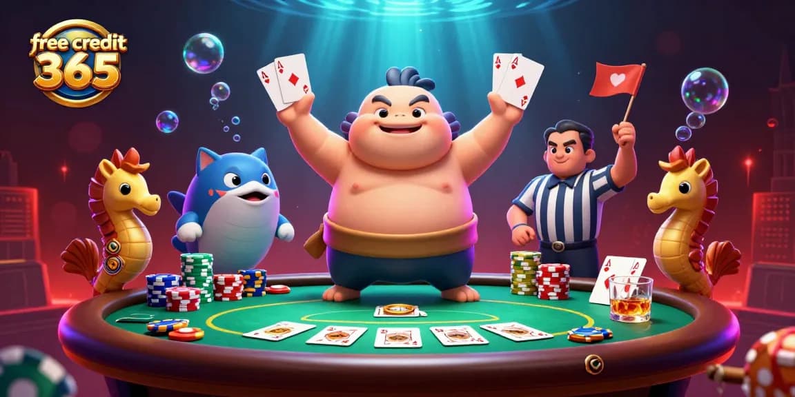Experience the excitement of free credit 365 at vibrant underwater casino games.