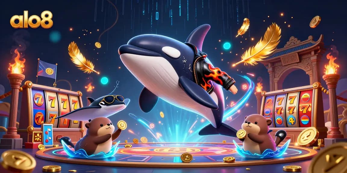 Engage with alo8's exciting slots and games featuring dynamic characters and vibrant casino elements.