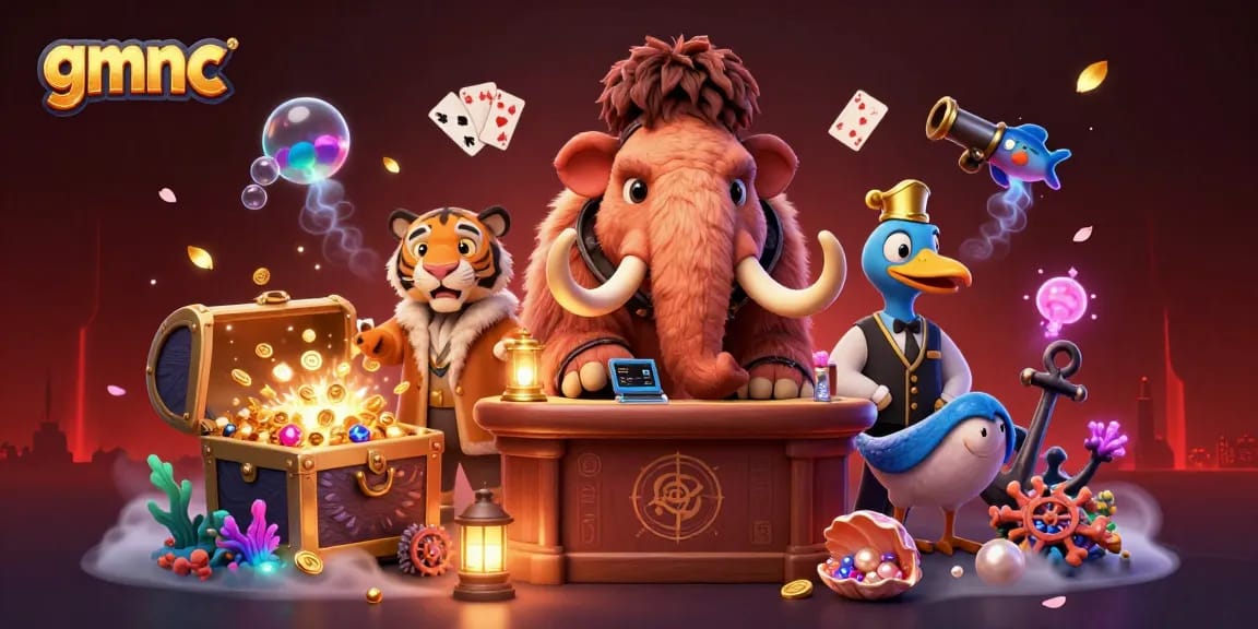 Catch GMNC's intriguing casino scene led by a woolly mammoth bouncer checking IDs.