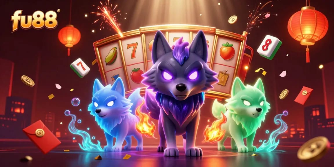 Experience thrilling gaming at fu88 with an energetic casino scene featuring dynamic slot elements.