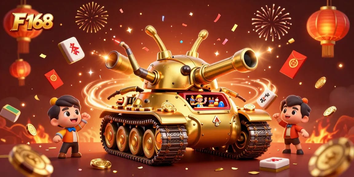 Experience the excitement of F 168 with stunning visuals of a miniature casino in a golden beetle tank.