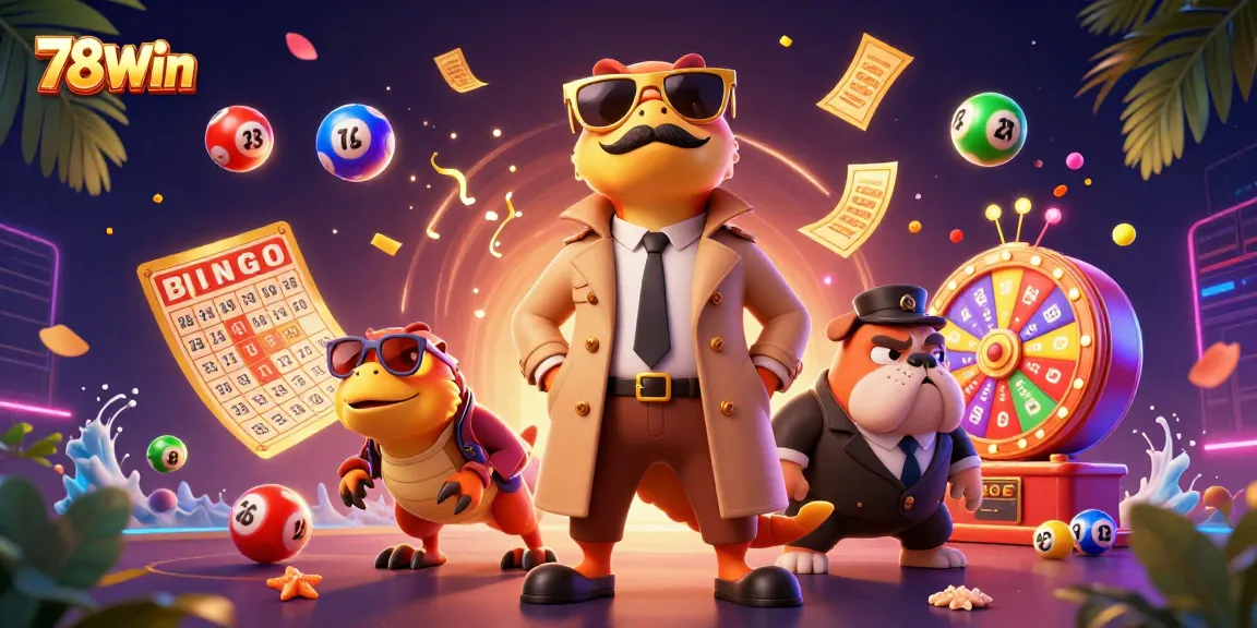 Experience the thrill of winning big at 78Win with raptors in a trench coat at a vibrant casino lounge.