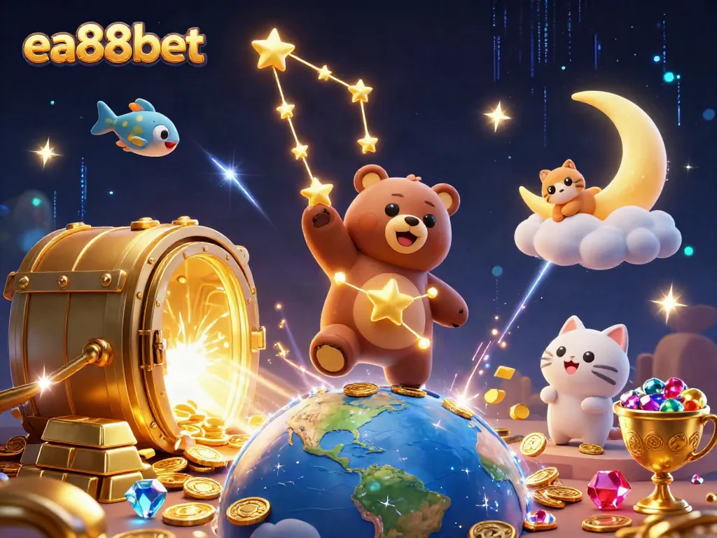 Experience winning moments at ea88bet with vibrant casino-themed treasures and characters.