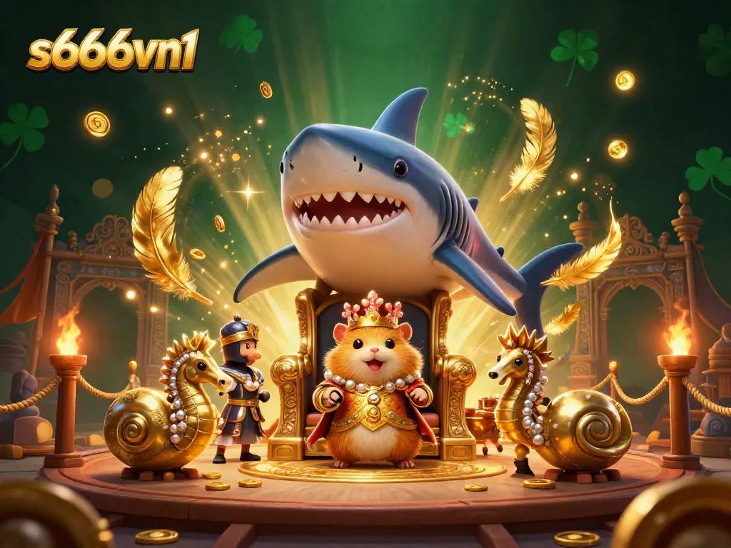 Experience thrilling adventures at s666vn1 with a majestic golden hamster king ruling the gaming throne.