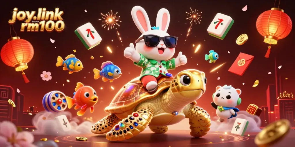 Experience joy.link free credit rm100 with thrilling 3D casino adventures featuring vibrant characters and elements.