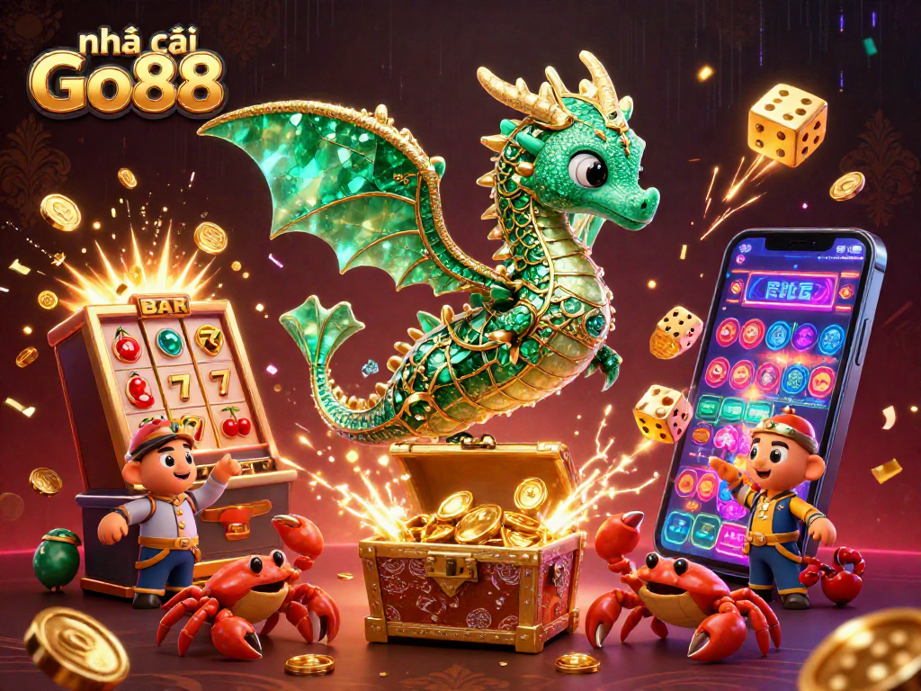 Experience thrilling wins with nhà cái Go88's vibrant 3D casino adventure featuring dynamic game elements.