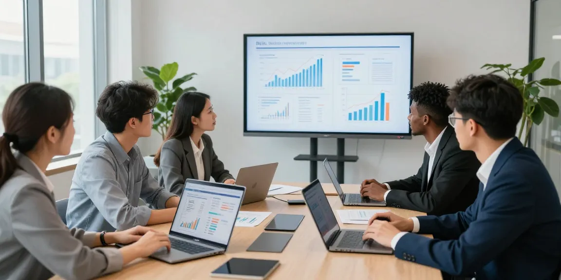 Équipe de professionnels CIBC business discutant des stratégies financières dans un bureau moderne.