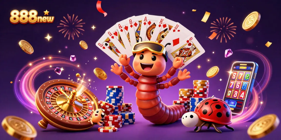 Win big at 888new with vibrant games and engaging casino action, featuring colorful characters and dazzling effects.