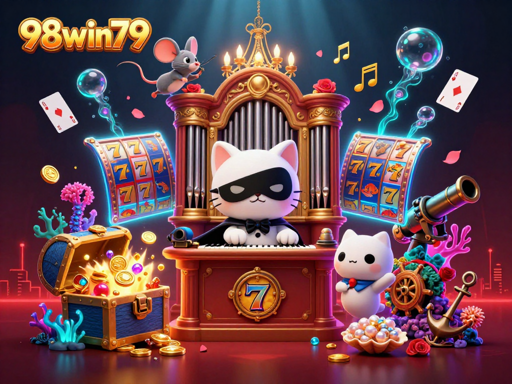 Experience thrilling spins at 98win79 with a lively casino scene and exciting game elements.