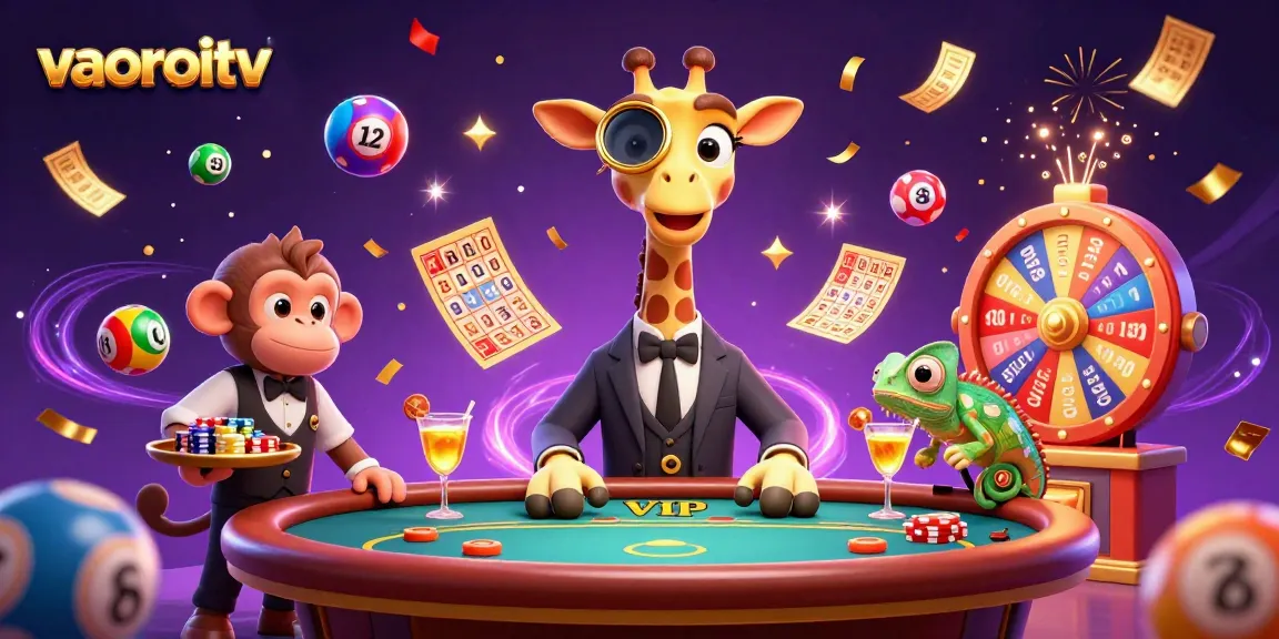 Engage in thrilling gaming at vaoroitv with high-energy 3D illustration showcasing casino excitement.