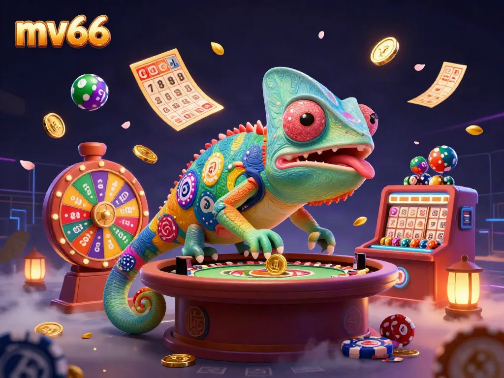 Win exciting prizes at mv66's vibrant online casino with colorful lottery elements and engaging games.